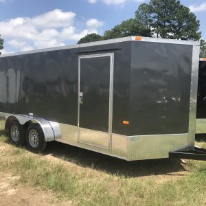 7×16 Tandem Axle Tornado Series – V-Nose – Ramp – 6 Foot 3 Inch