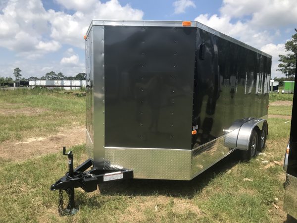 7×16 Tandem Axle Tornado Series – V-Nose – Ramp – 6 Foot 3 Inch - Image 2