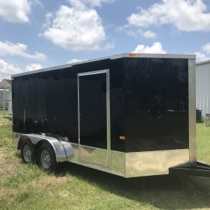 7×14 Tandem Axle Tornado Series – V-Nose – Ramp – 6 Foot 3 Inch