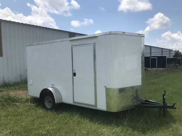 7×12 Single Axle – Elite Series – 16 Inch On Center Framing – All Led Lights – 6 Foot 3 Inch