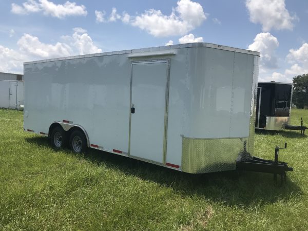 8.5×20 Tandem Axle Auto Carrier – 5200# Axles – 4500# Ramp – D-Ring Tie Downs