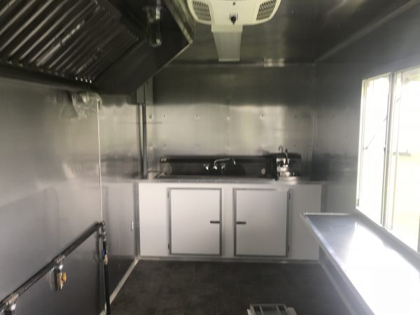 7x16 Tandem Axle Concession Trailer - Hood Range - Sinks - Propane Gas Lines - Image 5