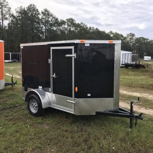 5x8 Single Axle - Tornado Series - 32'' Barlock Side Door - Ramp Door