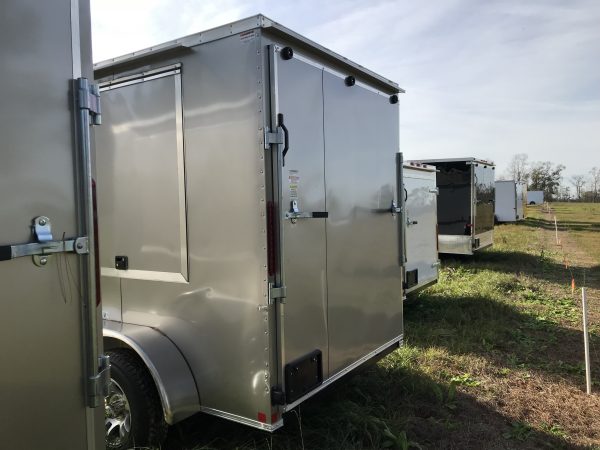 6x12 Tandem Axle - (2) 4'x8' lift up doors - Generator Compartment - Screwless Exterior - Image 4