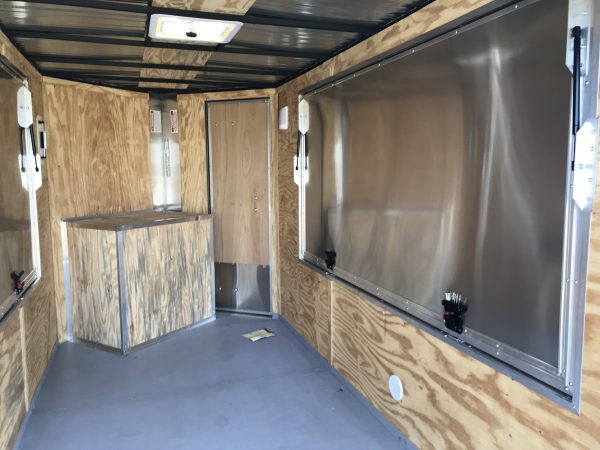 6x12 Tandem Axle - (2) 4'x8' lift up doors - Generator Compartment - Screwless Exterior - Image 6