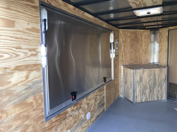 6x12 Tandem Axle - (2) 4'x8' lift up doors - Generator Compartment - Screwless Exterior - Image 7