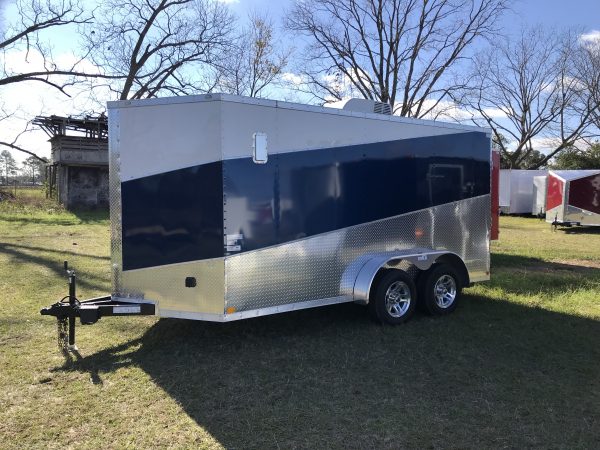 7×14 Tandem Axle Motorcycle Trailer – Finished Interior – Electrical – Cabinet with Drawers - Image 2