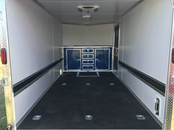 7×14 Tandem Axle Motorcycle Trailer – Finished Interior – Electrical – Cabinet with Drawers - Image 5