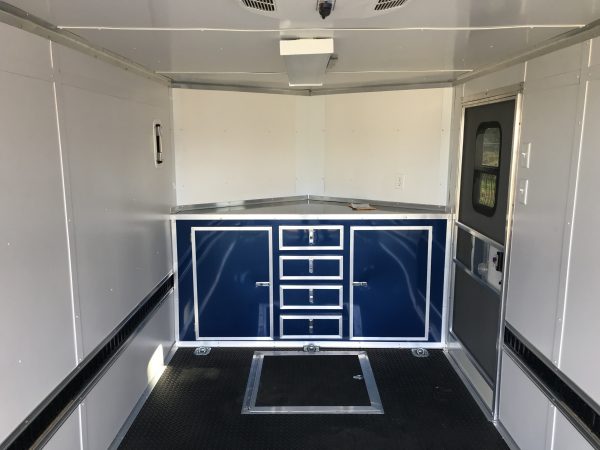 7×14 Tandem Axle Motorcycle Trailer – Finished Interior – Electrical – Cabinet with Drawers - Image 6