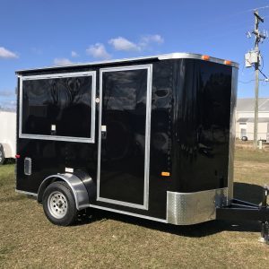 6x10 Single Axle Concession Trailer - Sink Package - Electrical - Finished Interior