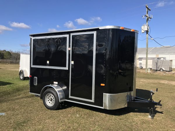 6x10 Single Axle Concession Trailer - Sink Package - Electrical - Finished Interior