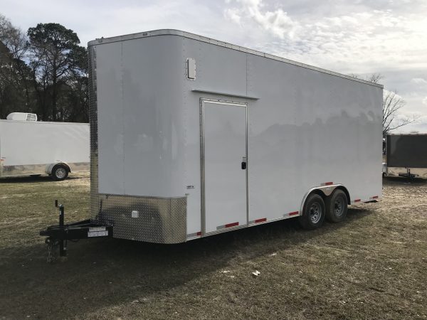 8.5x20 Tandem Axle Stage Trailer - 16' Stage - Finished Interior - Image 2