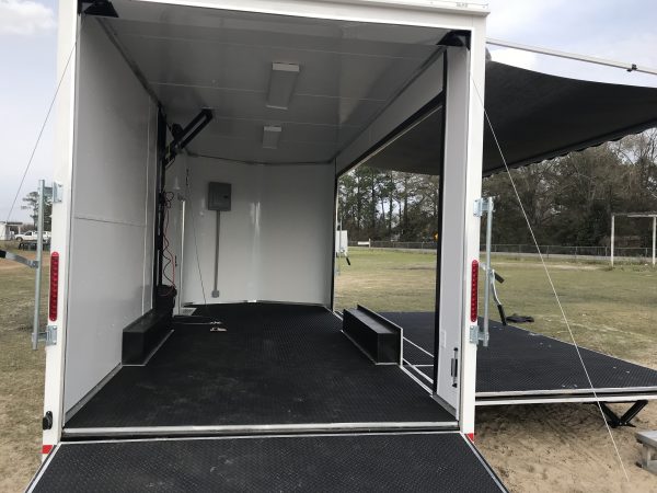 8.5x20 Tandem Axle Stage Trailer - 16' Stage - Finished Interior - Image 11