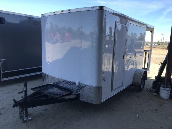 7x14 Single Axle Porch Concession Trailer