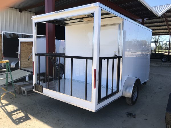 7x14 Single Axle Porch Concession Trailer - Sink Package - Finshed Interior - Image 3