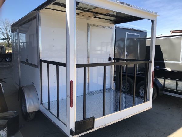 7x14 Single Axle Porch Concession Trailer - Sink Package - Finshed Interior - Image 4