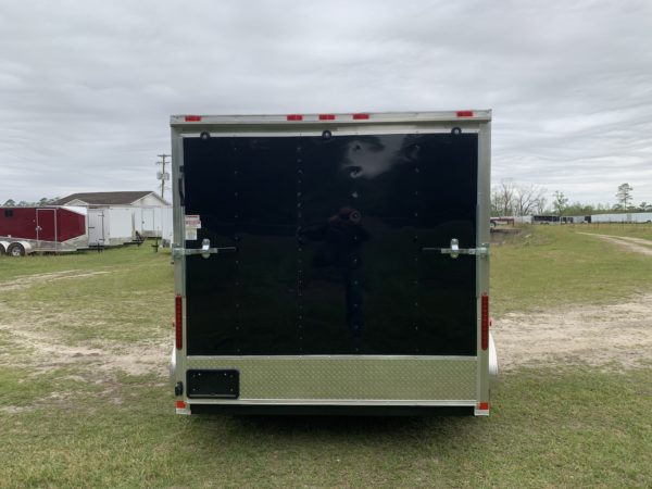 7x12 Tandem Axle Motorcycle Trailer - D-ring Tie downs - Stabilizer Jacks - 6 foot 3 inch - Image 3