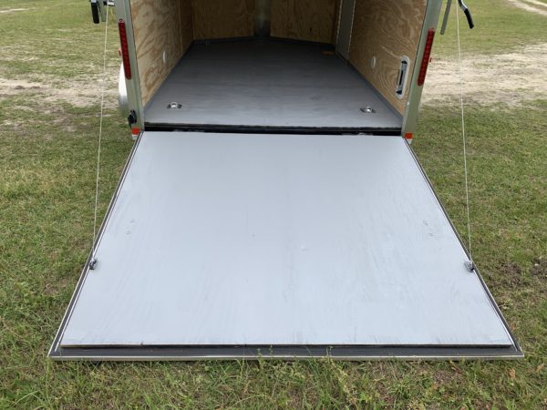 7x12 Tandem Axle Motorcycle Trailer - D-ring Tie downs - Stabilizer Jacks - 6 foot 3 inch - Image 4