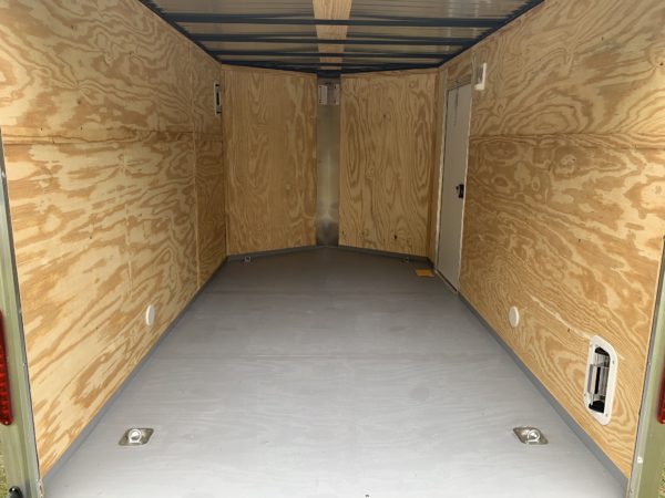 7x12 Tandem Axle Motorcycle Trailer - D-ring Tie downs - Stabilizer Jacks - 6 foot 3 inch - Image 5