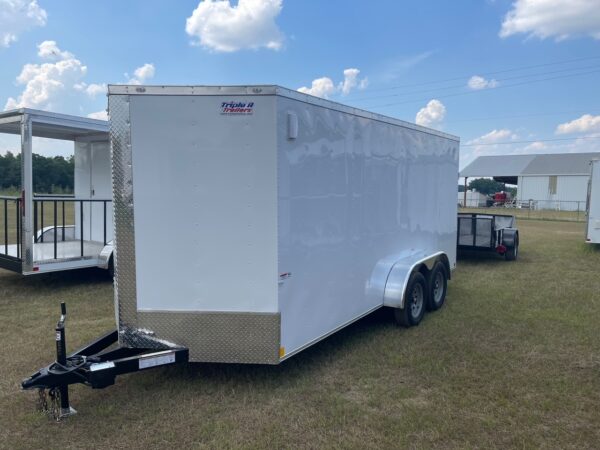 7x16 Tandem Axle - 6 Foot 6 Inch Interior - 16'' On center Floors & Walls - Ramp Door - Side Door - Image 2