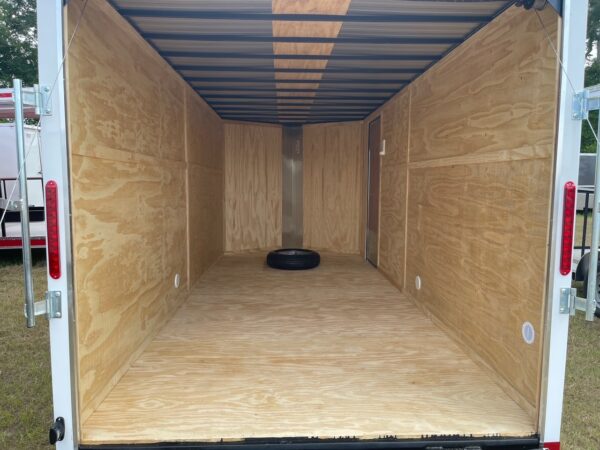 7x16 Tandem Axle - 6 Foot 6 Inch Interior - 16'' On center Floors & Walls - Ramp Door - Side Door - Image 5