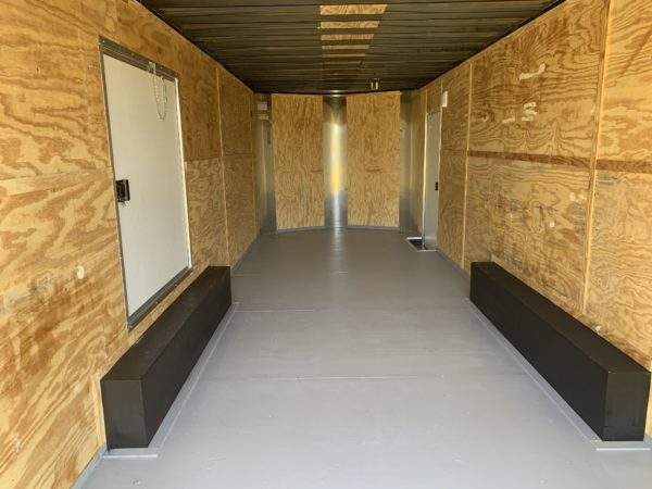 8.5 x 24 Tandem Axle - 7000# Torsion Axles - Corvette Style Fenders - 48'' Escape Door - Image 5