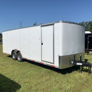 8.5 x 24 Tandem Axle - 7000# Axles - 12'' On Center Floors, Walls, and Roof - Etrack