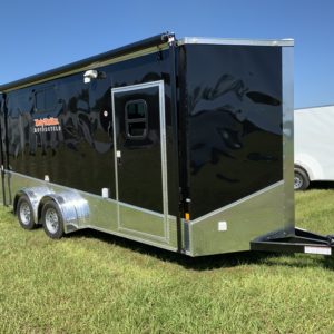 7 x 18 Tandem Axle - Fully Loaded - Finished Interior - Cabinets - Closet - A/C