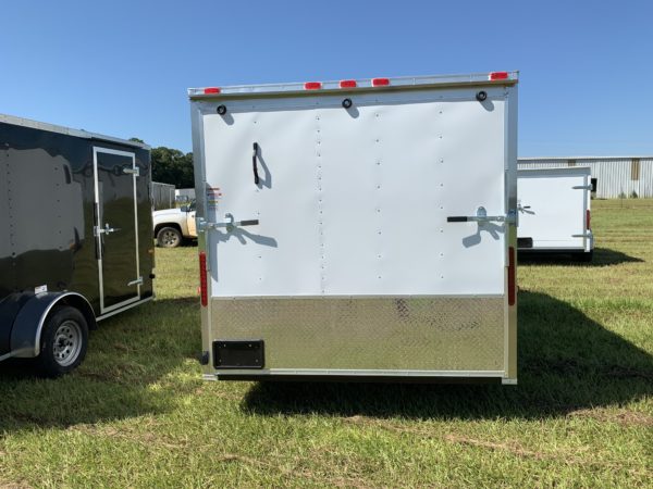 7 x 12 Single Axle - Motorcycle Trailer - D-Rings - Stabilizer Jacks - 6 Foot 3 Inch - Image 3