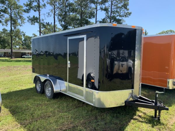 7×14 Tandem Axle Tornado Series – Rounded V-Nose – Ramp – 6 Foot 3 Inch