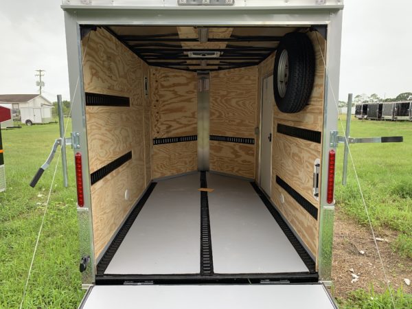 6x10 Single Axle - 3 Foot V-Nose - E-Track - Torsion Axle - Image 5