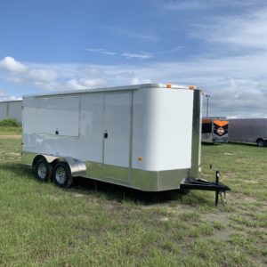 7 x 16 Tandem Axle – Concession – Screwless – 6 foot 6 inch - Electrical