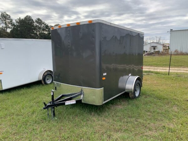 6×10 Single Axle Concession Series - 24'' RV Door - A/C Brace - White Vinyl Interior - Image 2