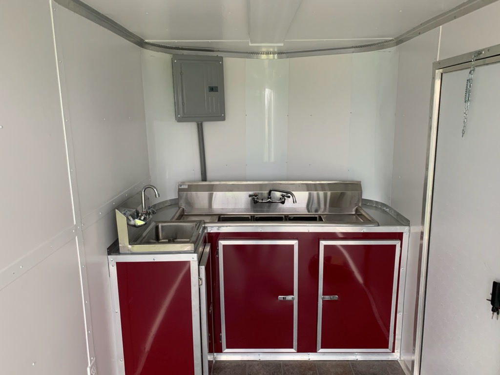 Single Axle Concession Trailer Sinks