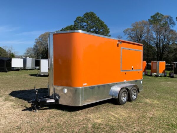 7×14 Tandem Concession Trailer - Sinks - Finished Interior - Electrical - (2) Serving Windows - Image 2