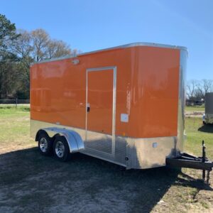 7×14 Tandem Concession Trailer - Sinks - Finished Interior - Electrical - (2) Serving Windows
