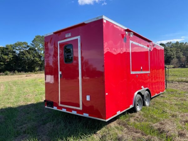 8.5×20 Tandem Axle Concession Trailer – 8′ Hood – Gas Lines – Sink Package – Electrica - Image 3