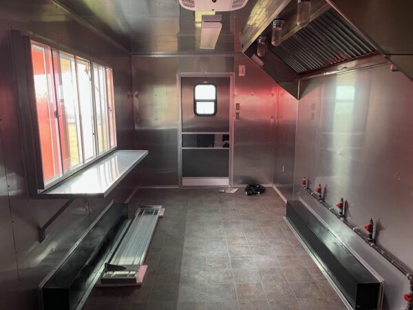 8.5x20 Tandem Axle Concession Trailer - 8' Hood - Gas Lines - Sink Package - Electrical - Image 5