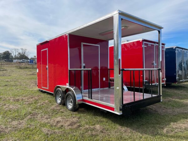 7x20 Tandem Axle Porch Trailer - Finished Interior - Sinks - Electrical - A/C - Image 3