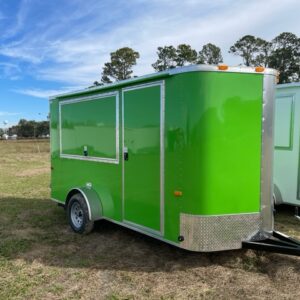 6x12 Single Axle - Electrical - Finished Interior - Serving Window