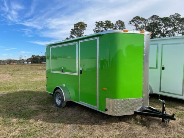 6x12 Single Axle - Electrical - Finished Interior - Serving Window