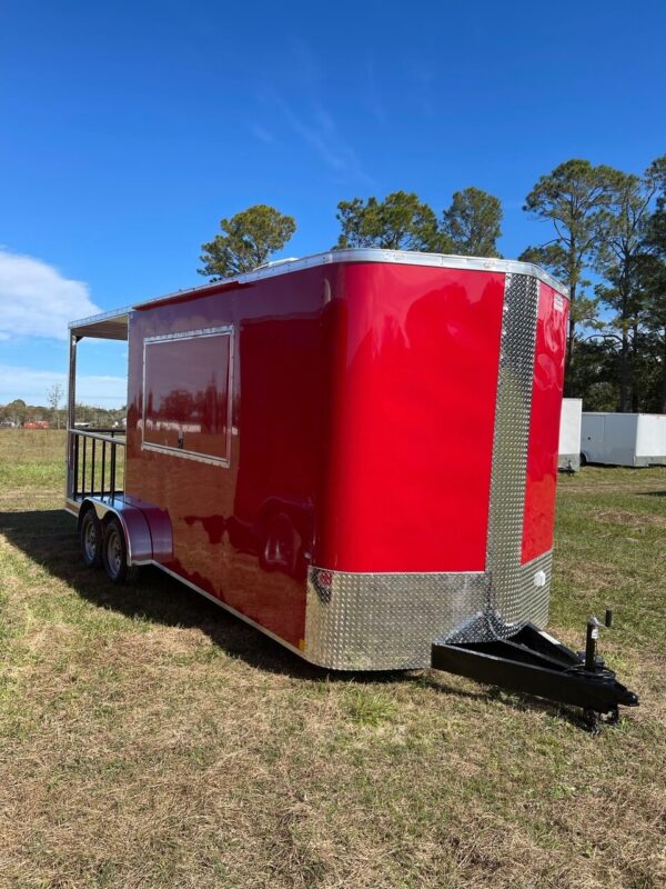 7x20 Tandem Axle Porch Trailer - Finished Interior - Sinks - Electrical - A/C - Image 2