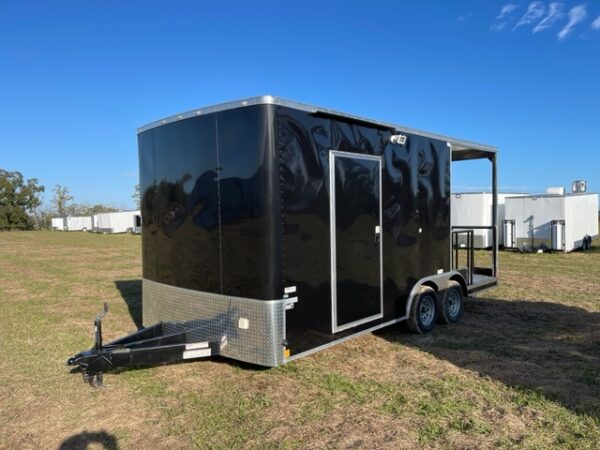 8.5x18 Tandem Axle Porch - 6 Foot Porch - Electrical - Finished Interior - Serving Window - Image 2