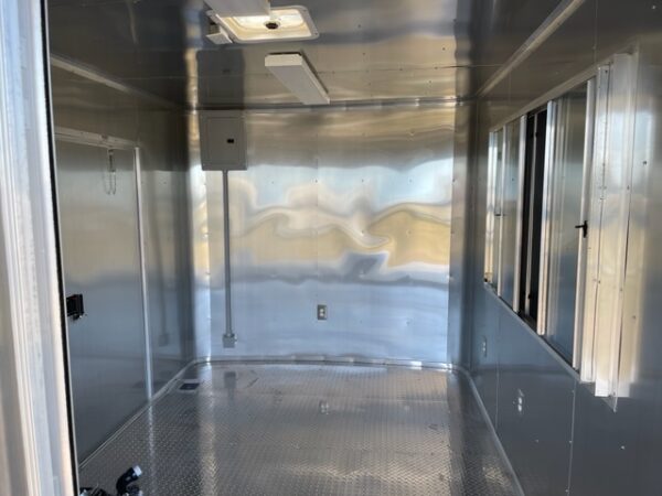 8.5x18 Tandem Axle Porch - 6 Foot Porch - Electrical - Finished Interior - Serving Window - Image 4