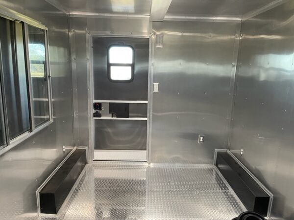 8.5x18 Tandem Axle Porch - 6 Foot Porch - Electrical - Finished Interior - Serving Window - Image 5