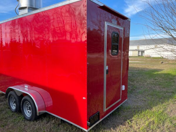 7×18 Tandem Axle Concession Trailer – 7′ Hood – Gas Lines – Sink Package – Electrical - Image 3