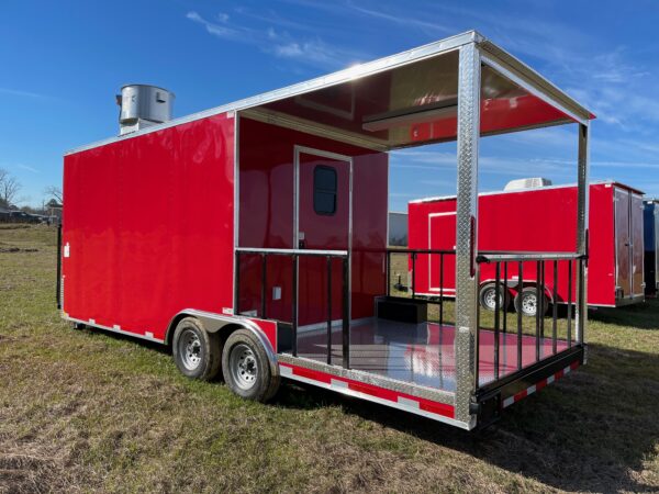 8.5x22 Tandem Axle Porch Trailer - Sink Package - Hood Range - Gas Lines - A/C - Image 3