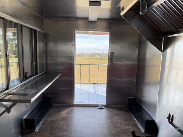8.5x22 Tandem Axle Porch Trailer - Sink Package - Hood Range - Gas Lines - A/C - Image 5