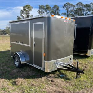 6x10 Single Axle Concession Trailer - 30 Amp Electrical Package - Concession Door