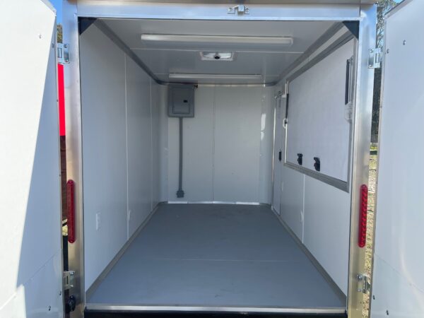 6×10 Single Axle Concession Trailer – 30 Amp Electrical Package – Concession Door - Black - Image 4